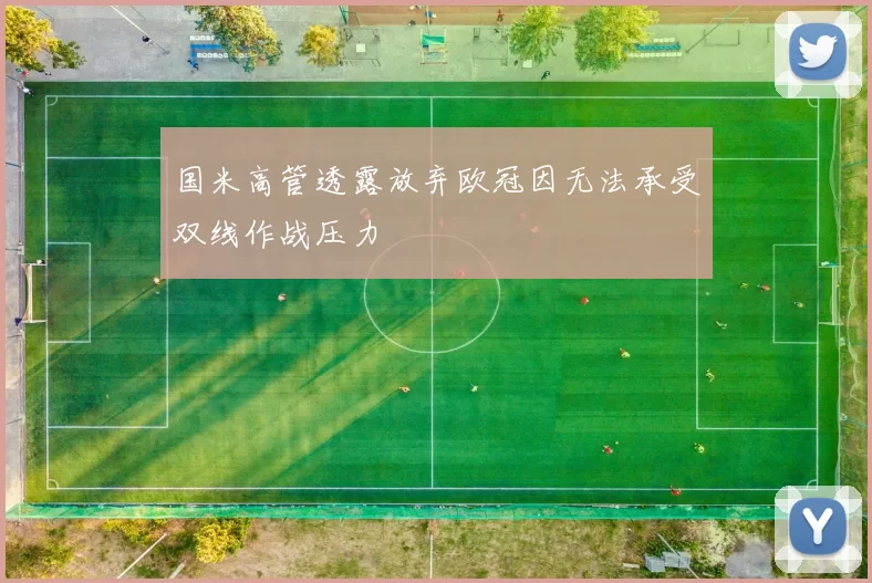 国米高管透露放弃欧冠因无法承受双线作战压力
